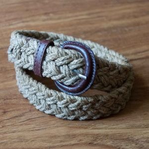 Vintage Leather Jute Belt Made in India